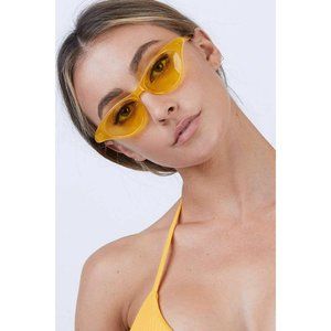 Shevoke Monroe Yellow Cat Eye Sunglasses Sunnies